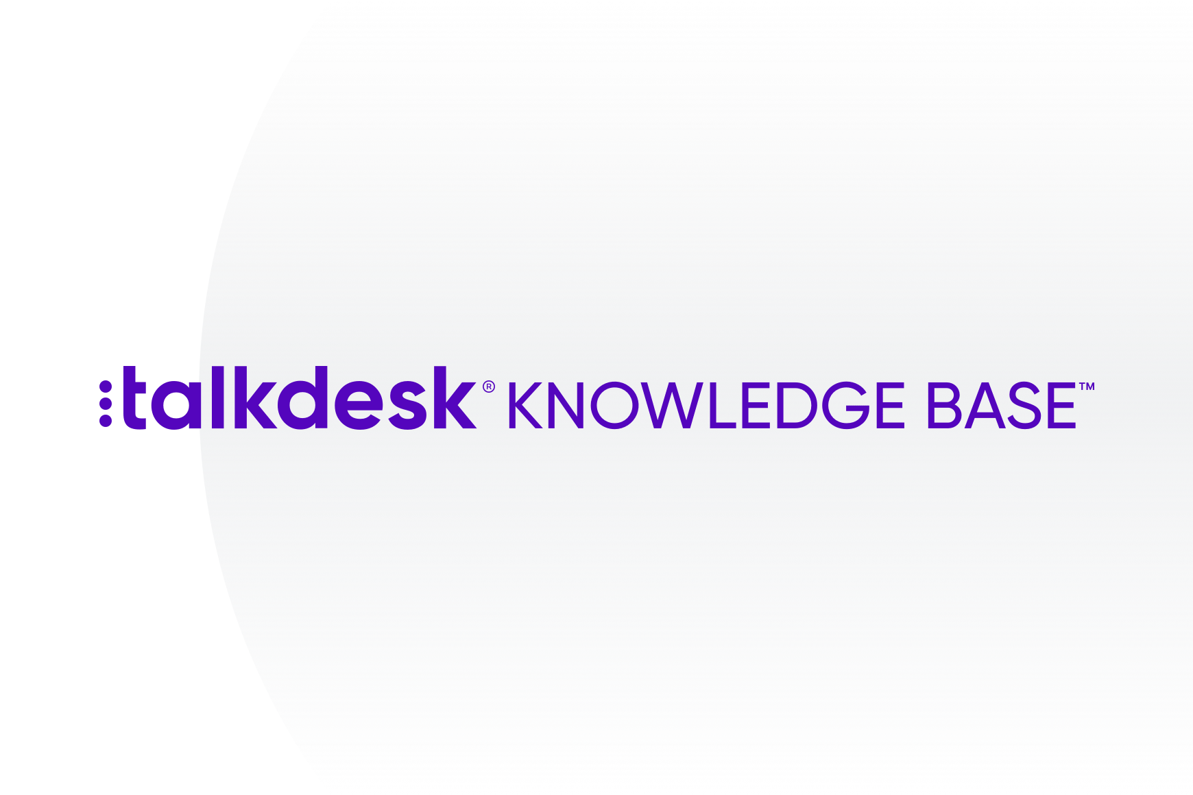 Talkdesk Knowledge Base Documentation