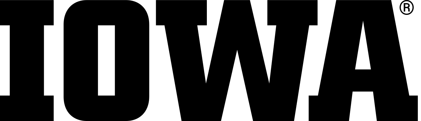 Iowa University Logo Black