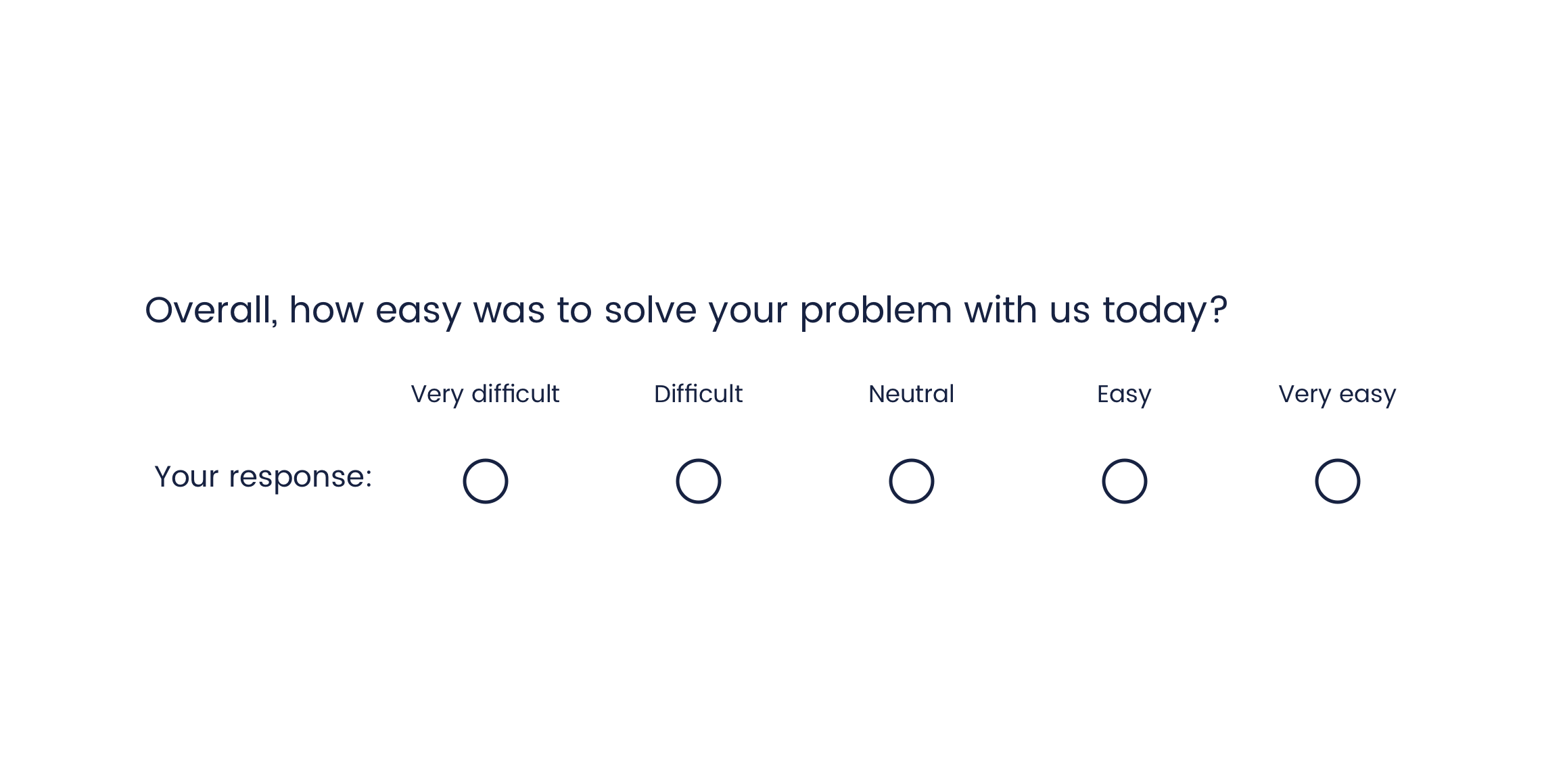 customer effort score CES survey template example