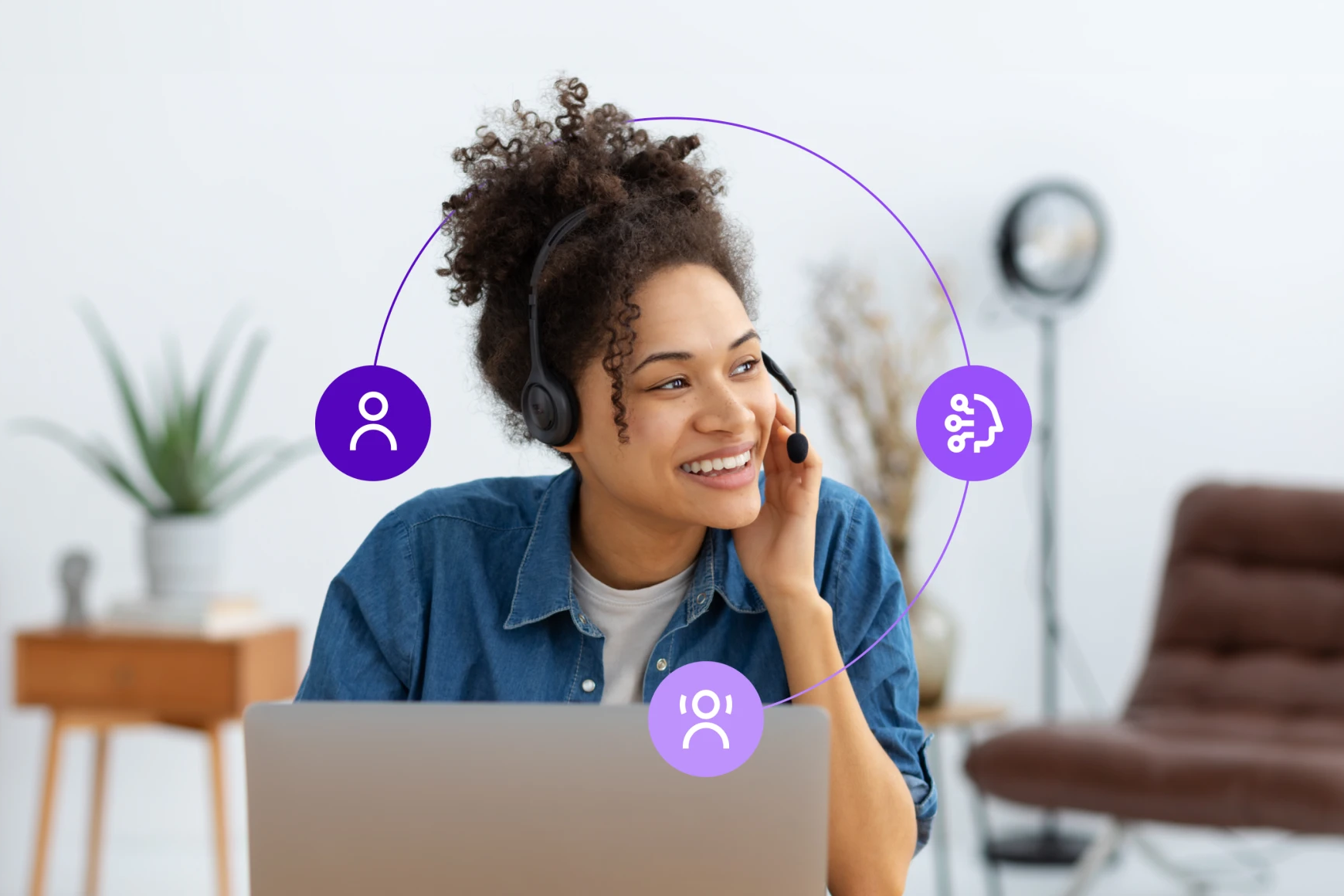 How can AI improve contact center productivity?