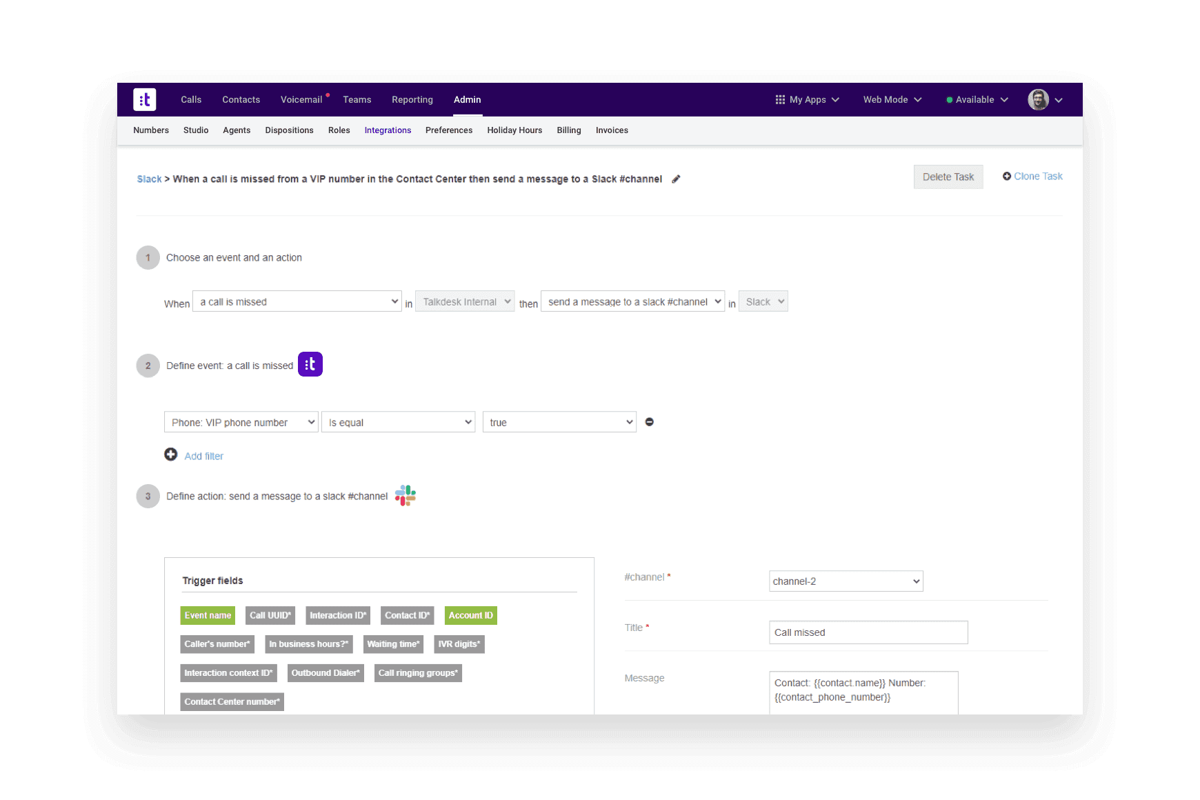 Slack Integration Notify Agents Instantly