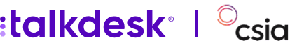 Webinar Logos Talkdesk Csia