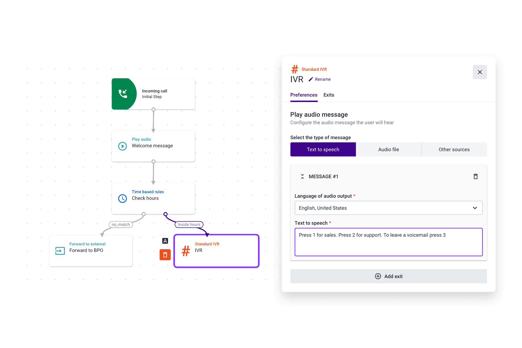 Talkdesk Omnichannel Visual Flow Designer