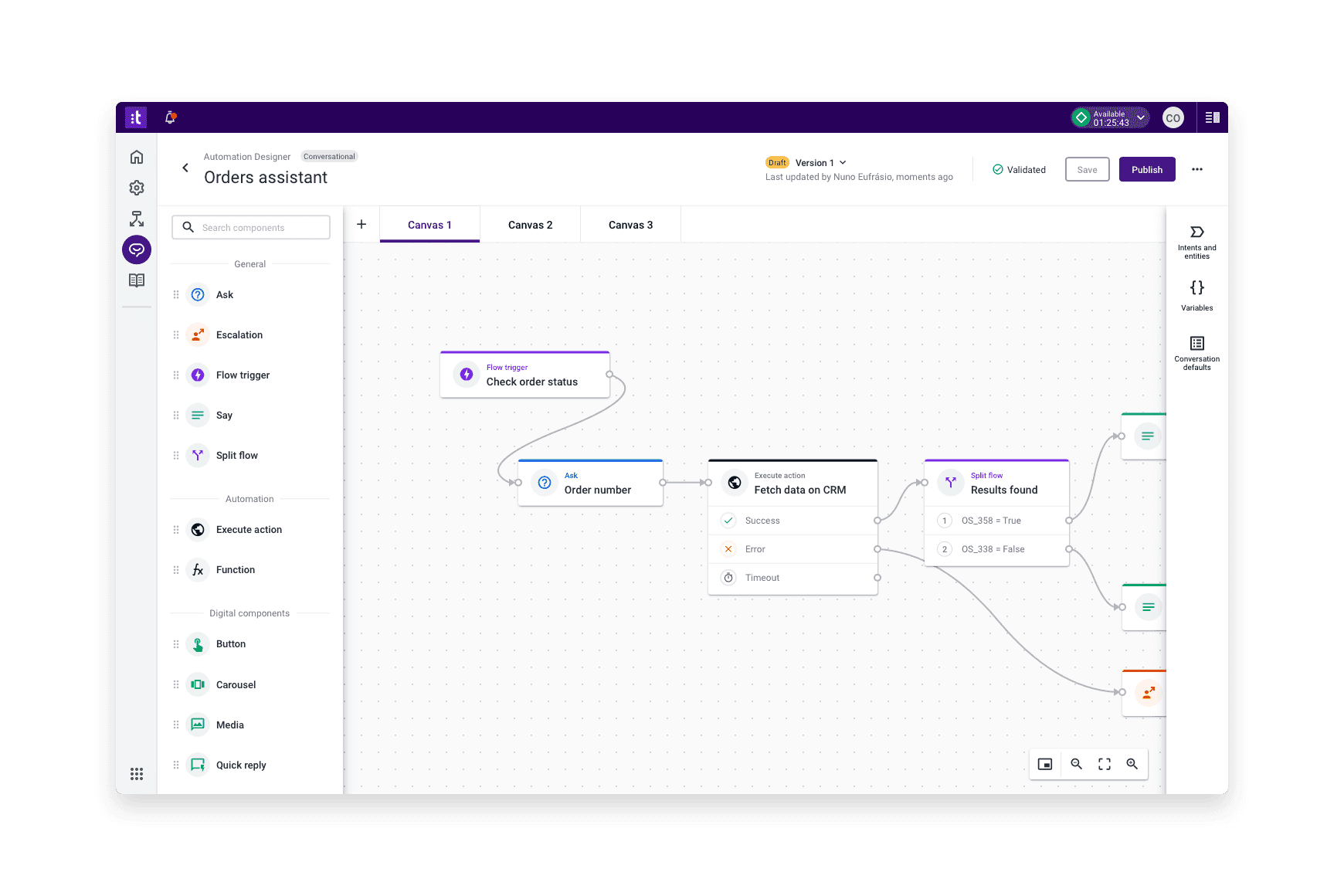 Customized Virtual Agent Conversational Flows