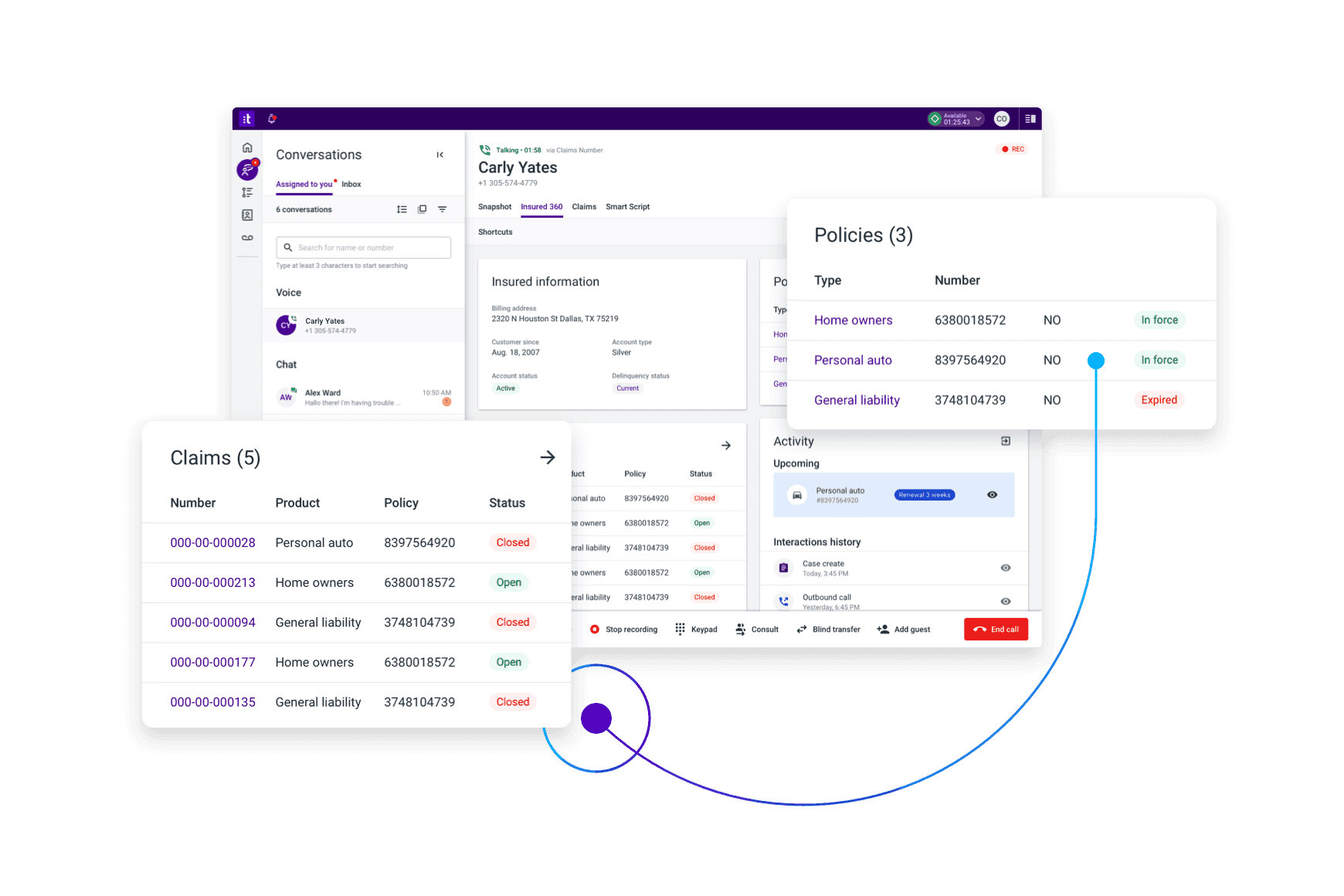 Increase Agility Complete View Customer Insurance Workspace