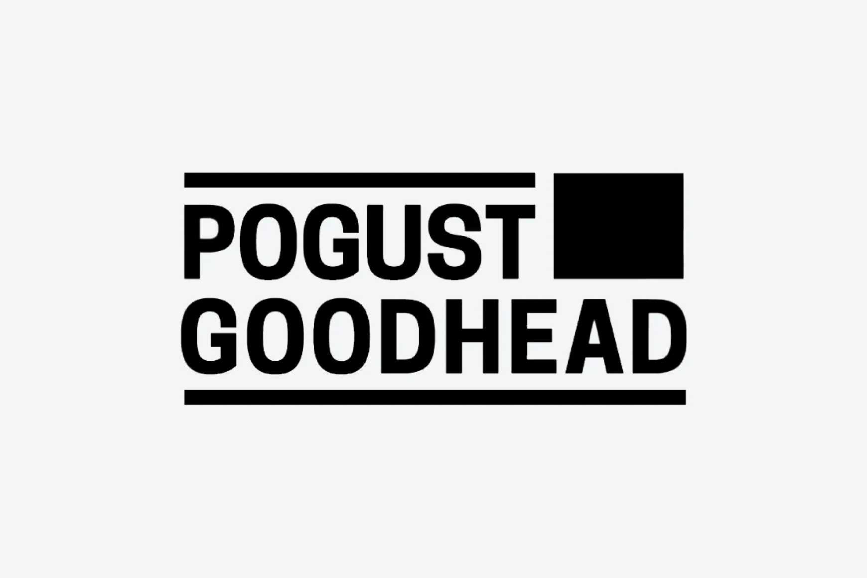 Pogustgoodhead Logo Grey