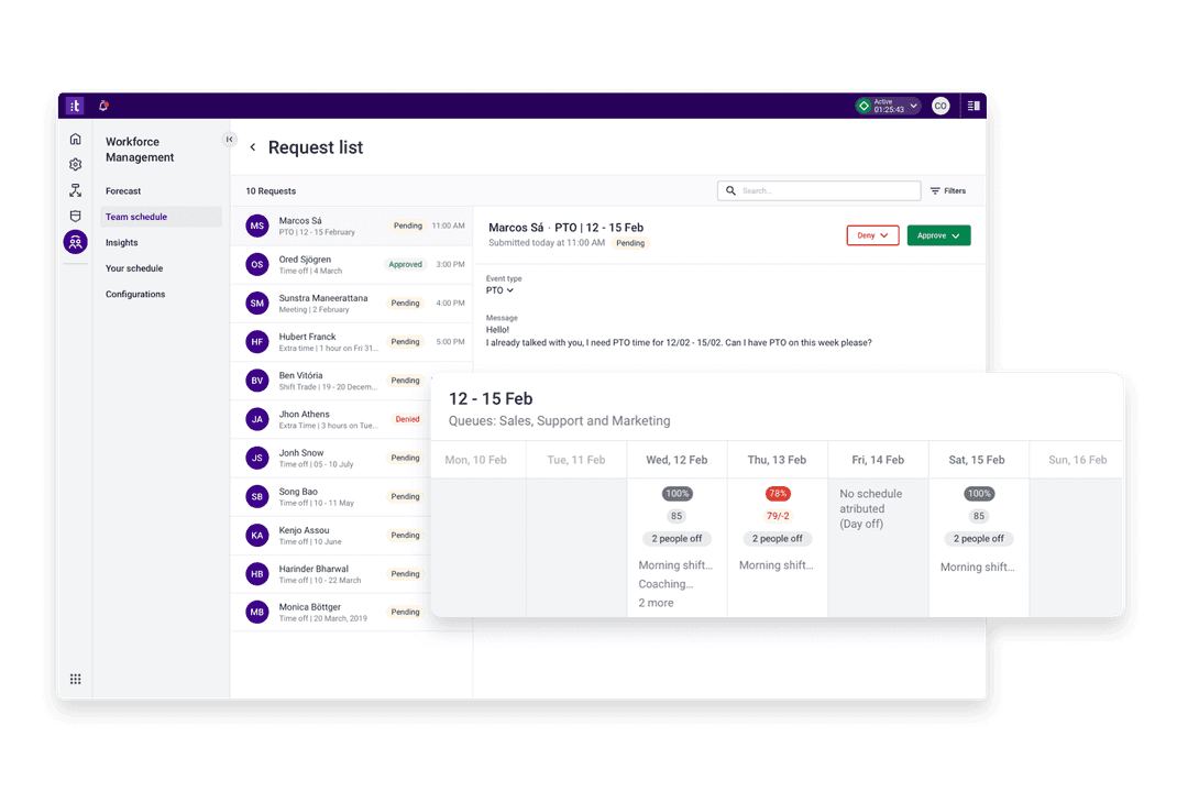 Workforce Requisition AI Contact Center Workforce Management Software | Talkdesk | Talkdesk