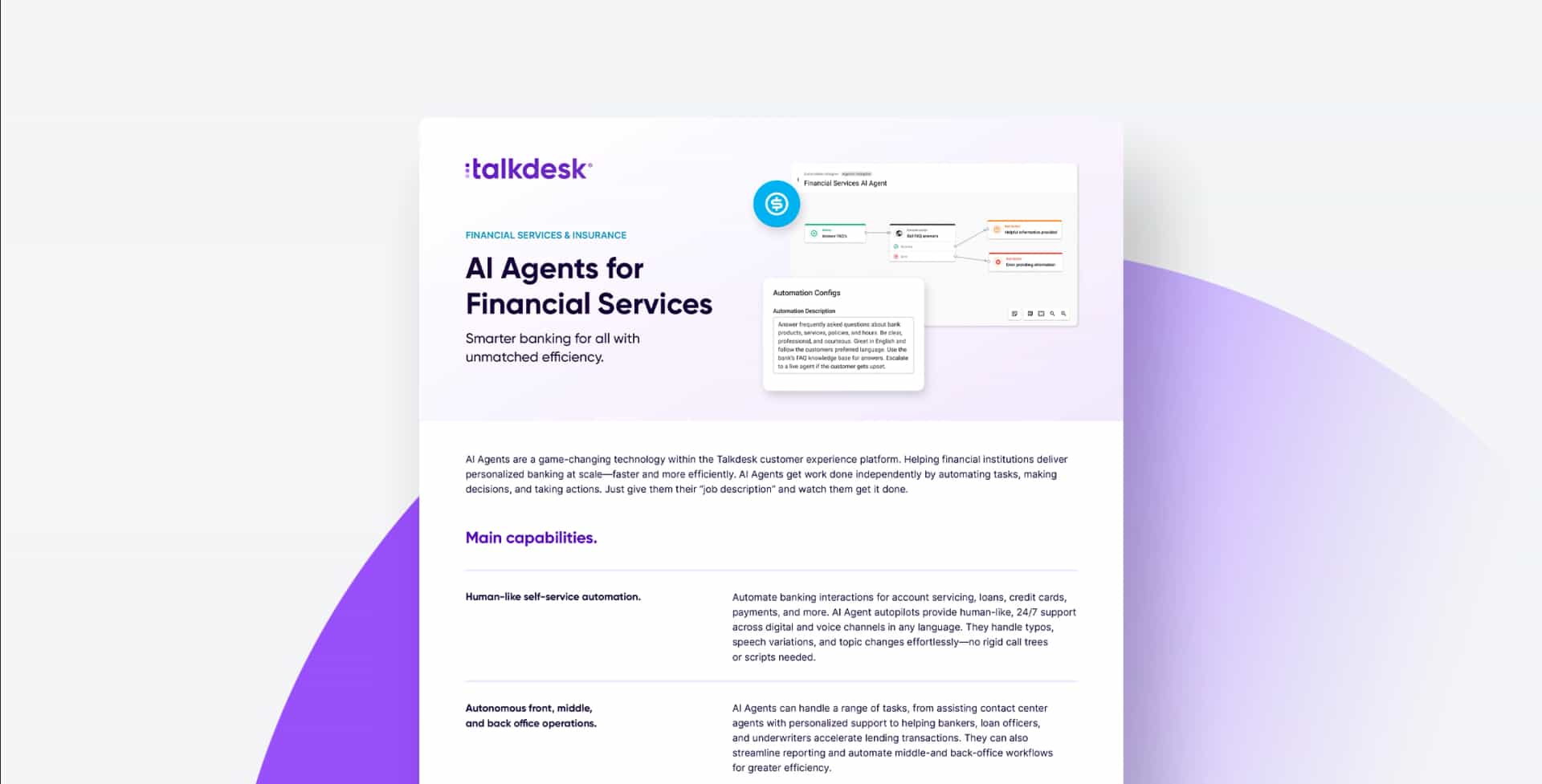 Ai Agents For Financial Services