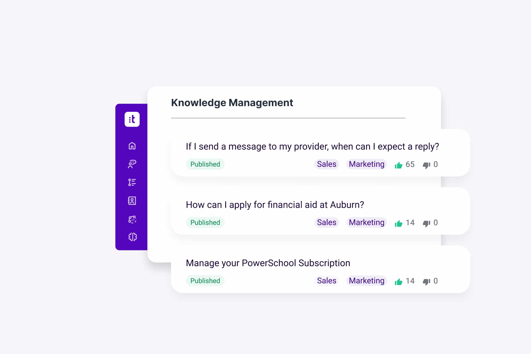 Talkdesk Knowledge Management