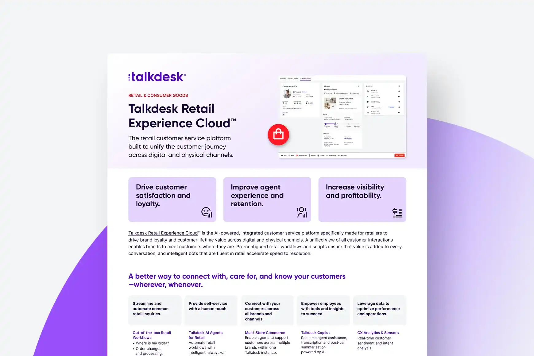 Talkdesk Retail Experience Cloud