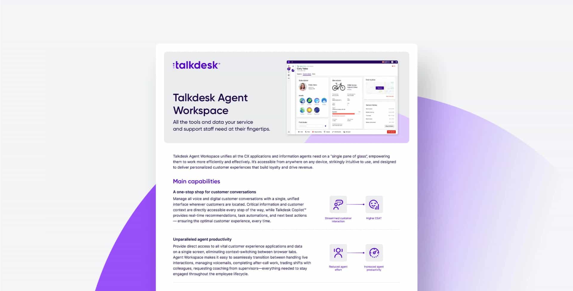 Talkdesk Agent Workspace