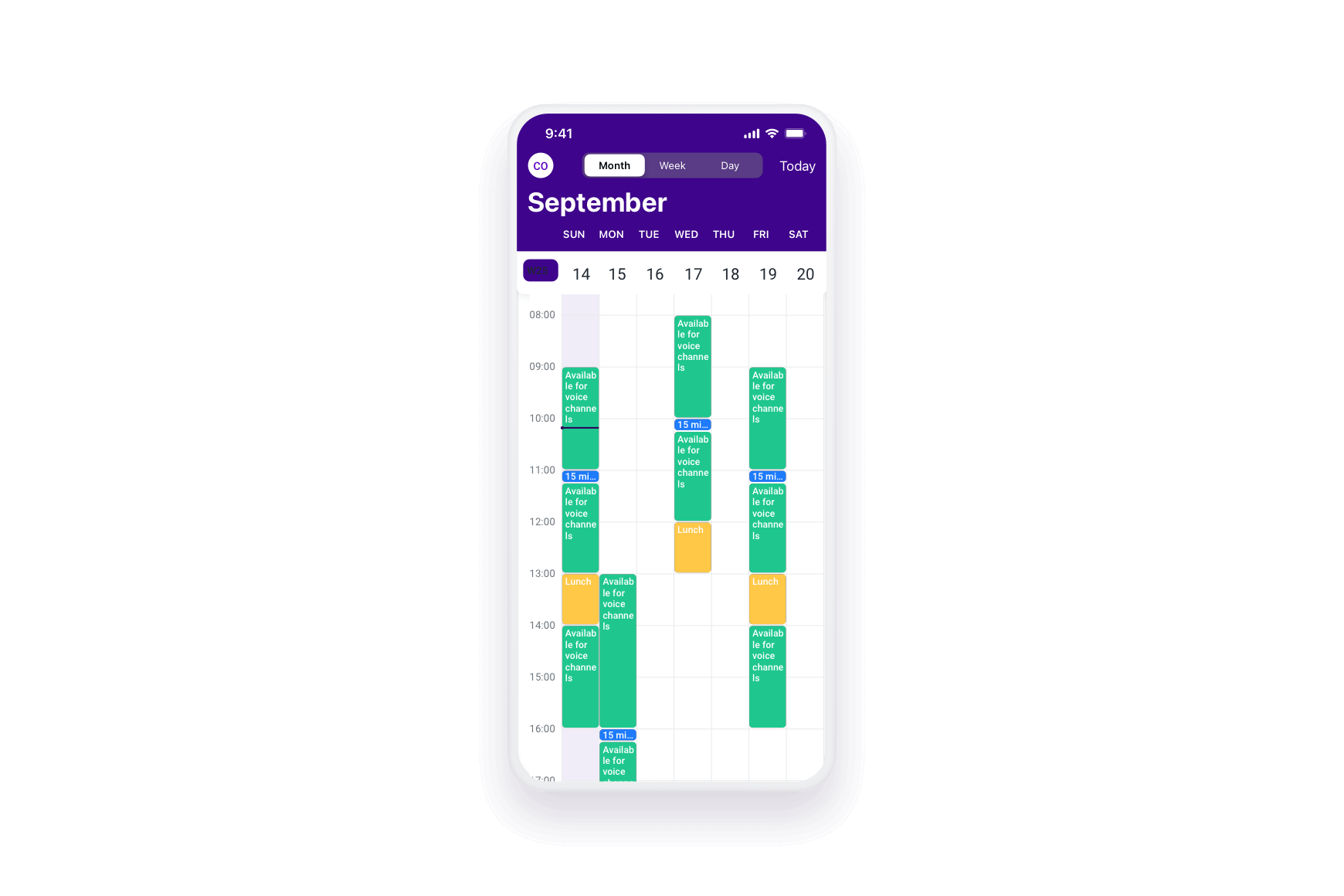 Mobile Workforce Flexible Scheduling Experience
