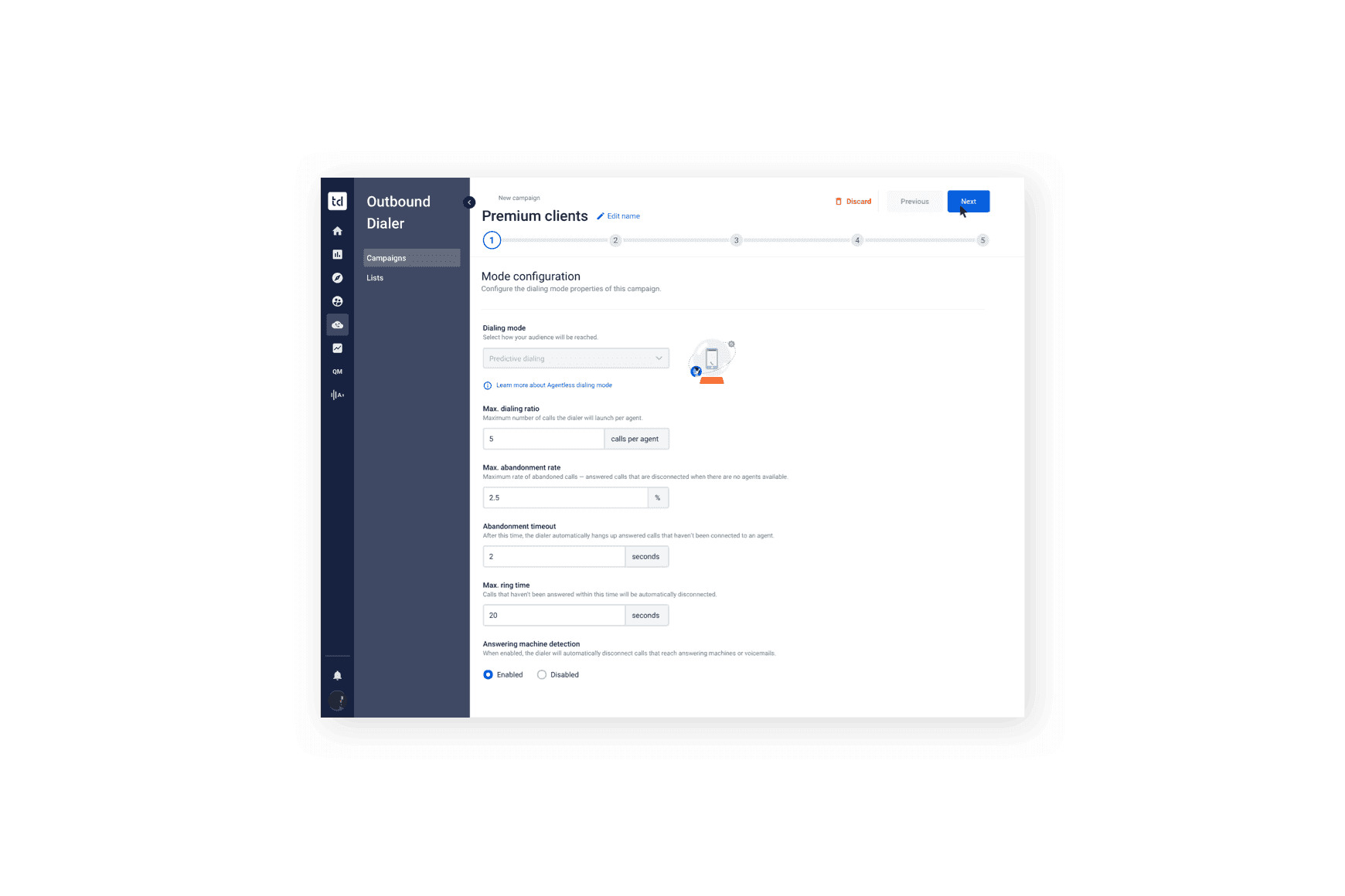 Maximieren Sie die Produktivität mit Predictive Dialing