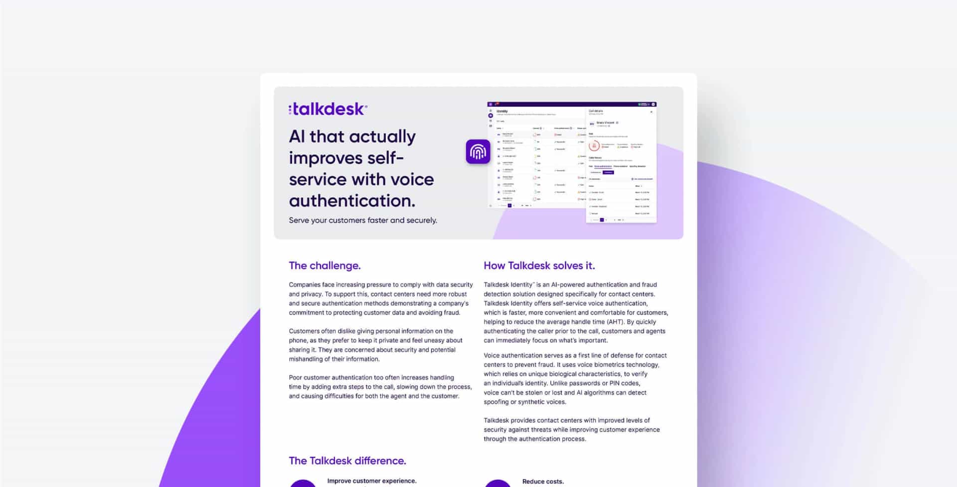 Ai Improves Self Service Voice Authentication