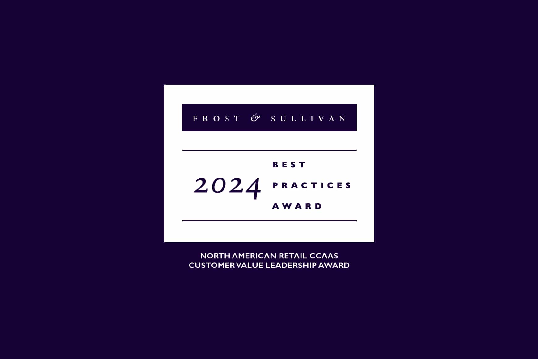 Talkdesk receives Frost & Sullivan 2024 Customer Value Leadership award