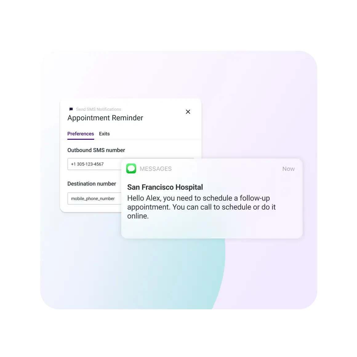 During Patient Journey Txt Message