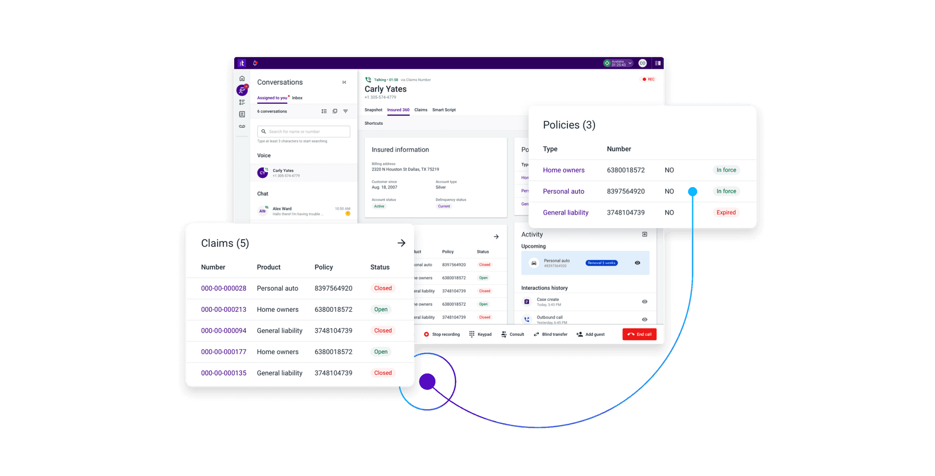Increase Agility Complete View Customer Insurance Workspace