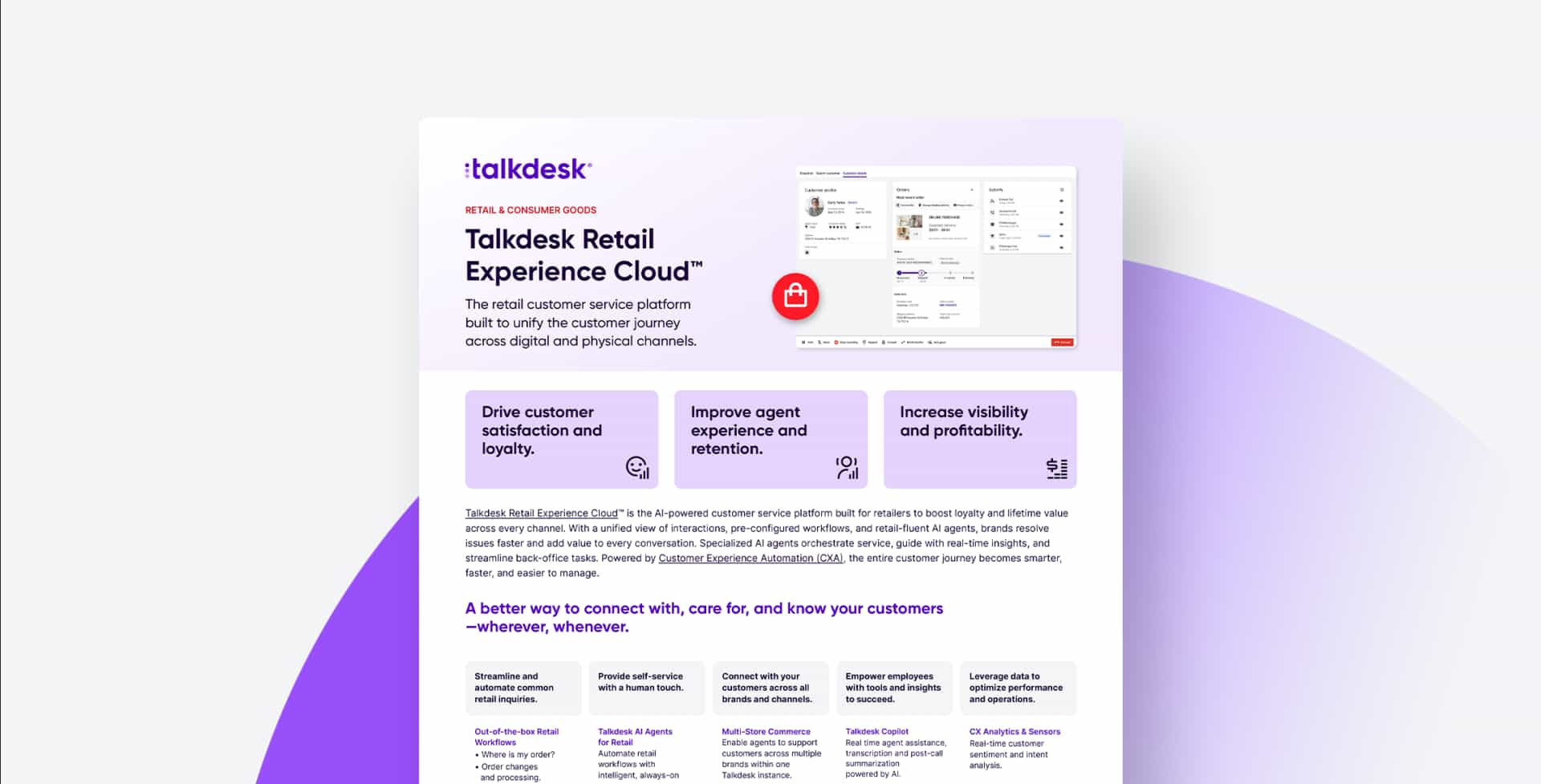 Talkdesk Retail Experience Cloud Update 1