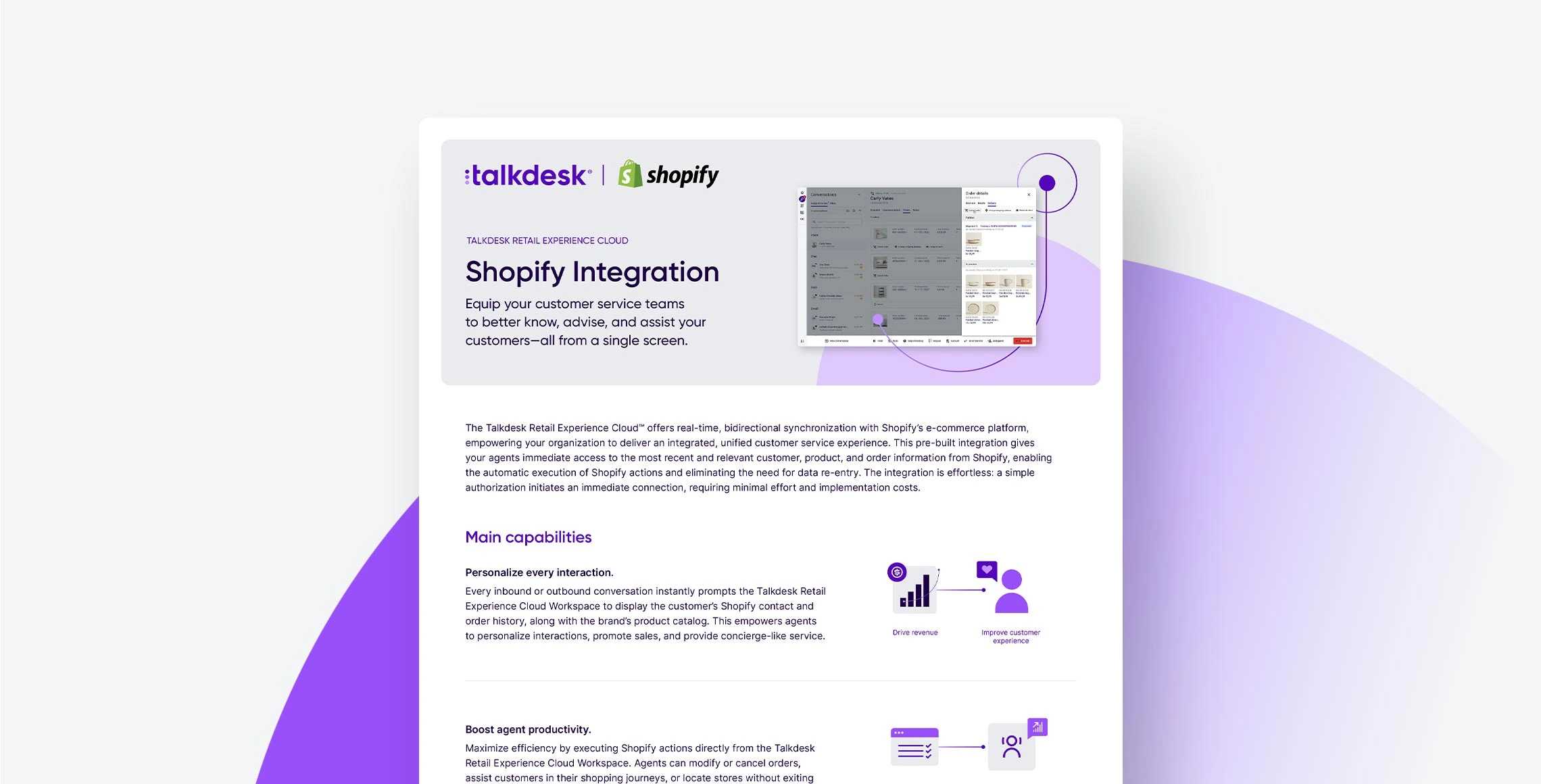 Talkdesk Shopify Integration