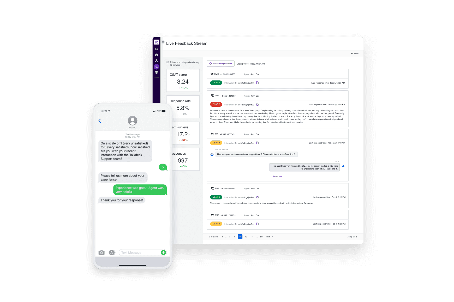 Talkdesk Feedback Put Voice Customer Heart Contact Center