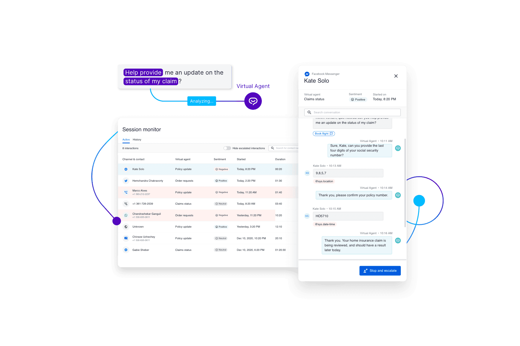 Talkdesk Insurance Smart Services Virtual Agent