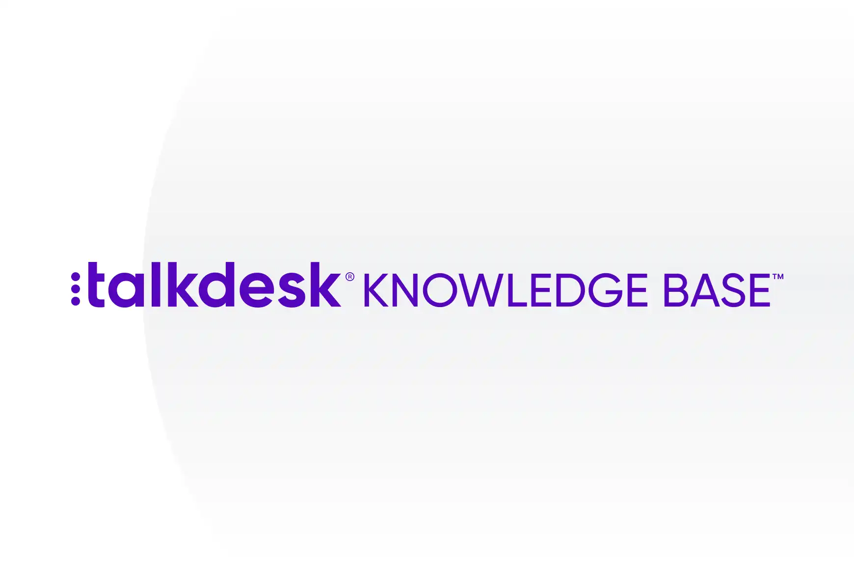Talkdesk Knowledge Base Documentation