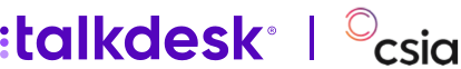Webinar Logos Talkdesk Csia