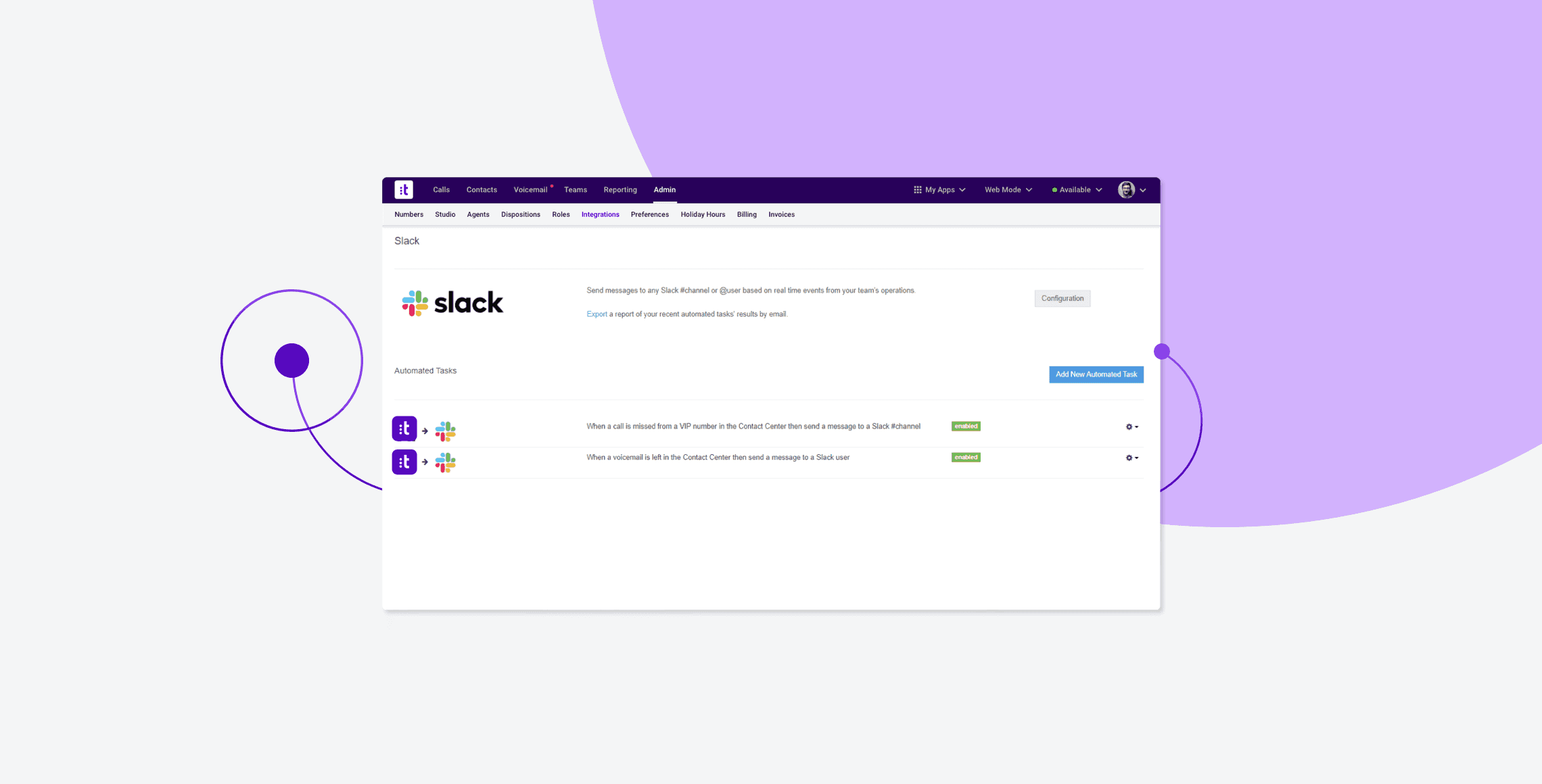 Talkdesk Slack Connector