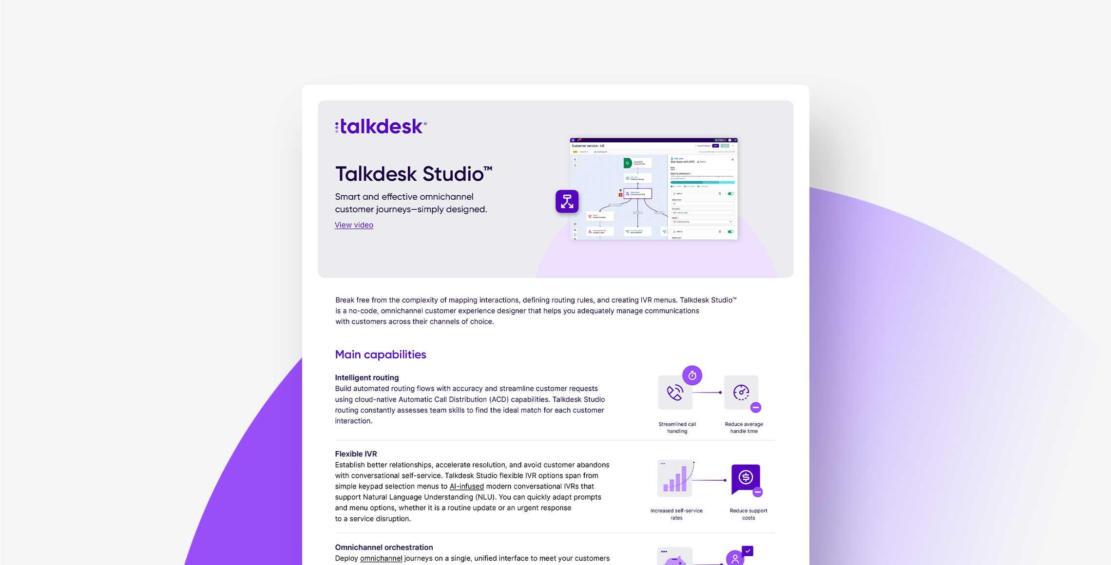 Talkdesk Studio