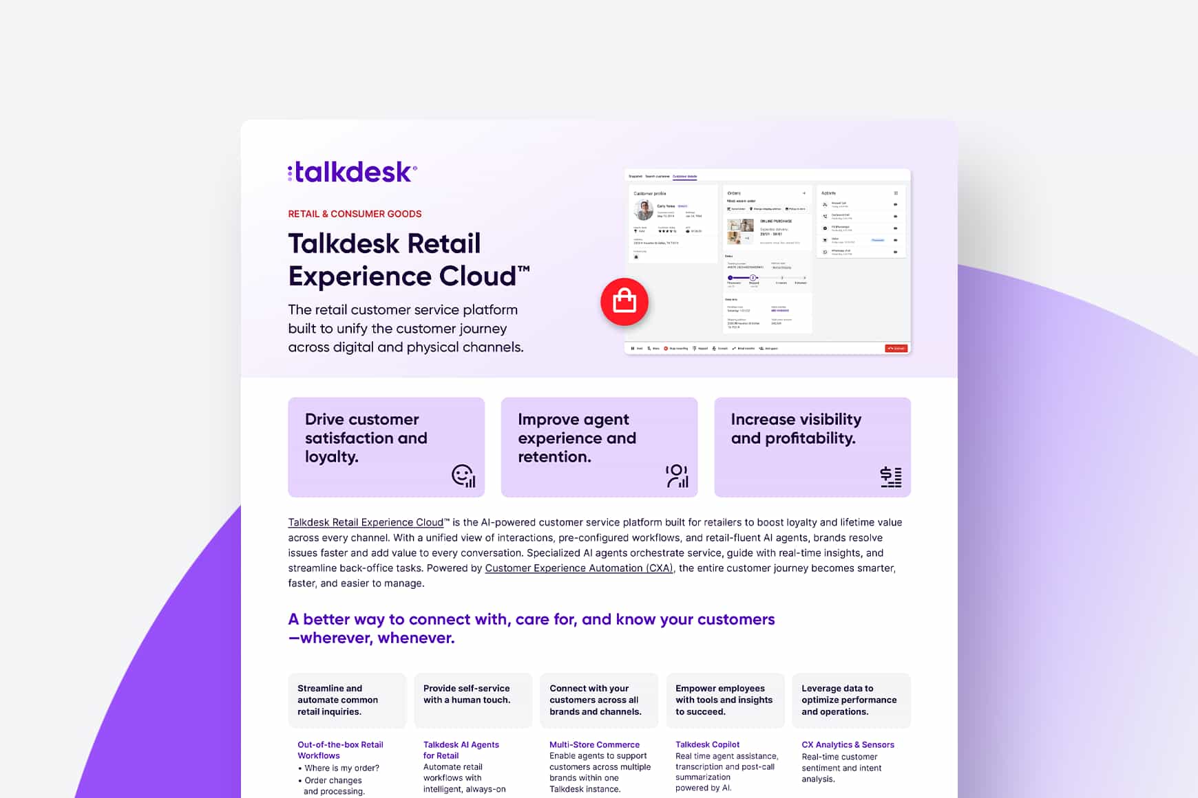 Talkdesk Retail Experience Cloud Update 1