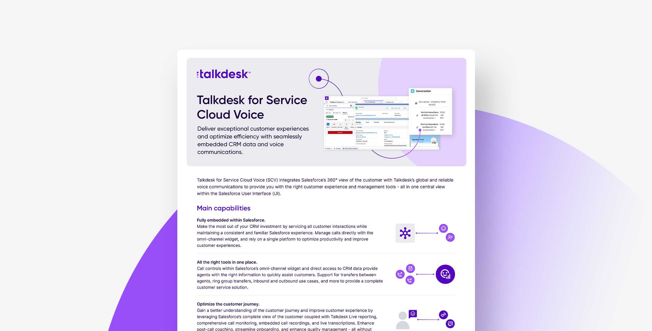 Talkdesk For Service Cloud Voice