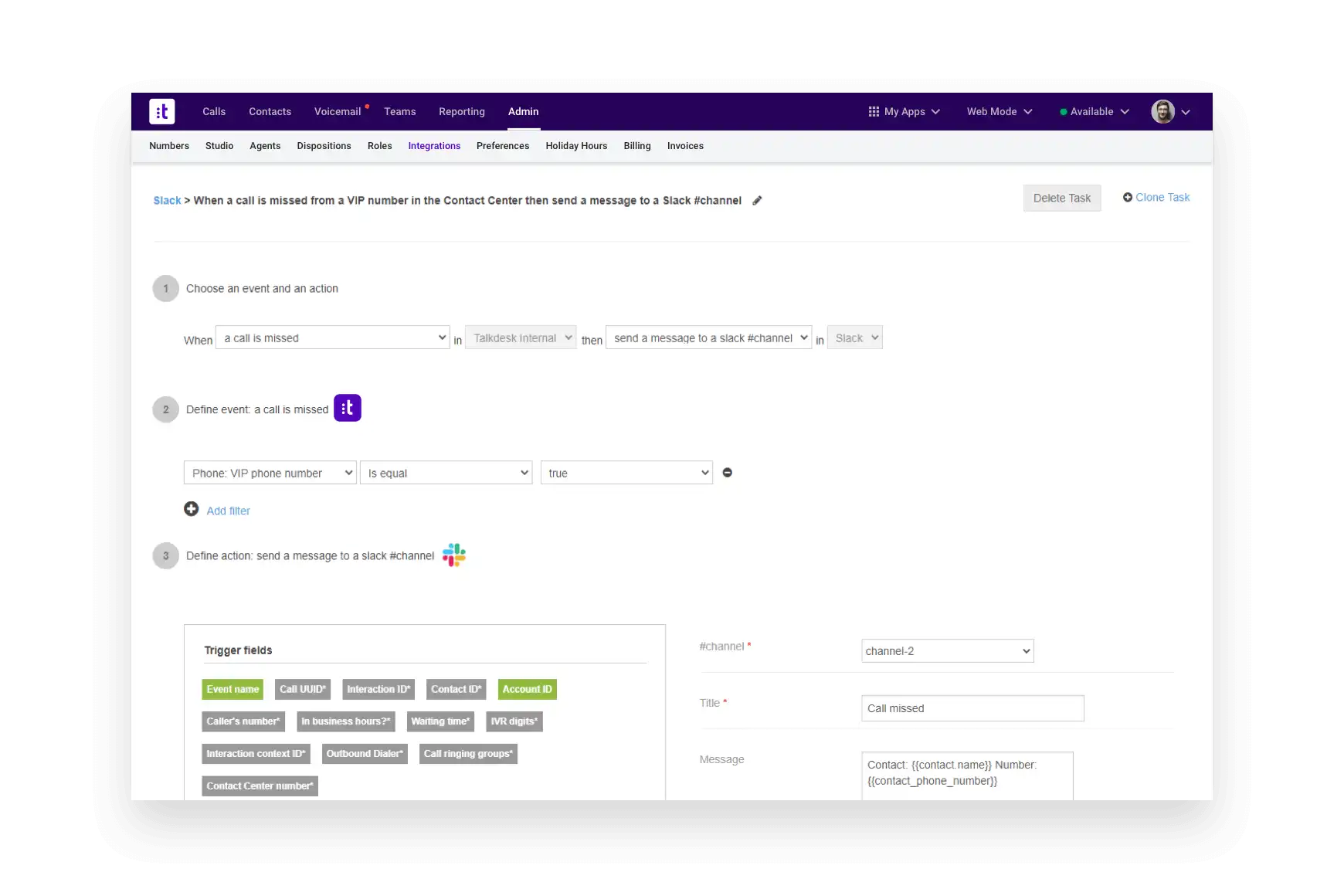 Slack Integration Notify Agents Instantly