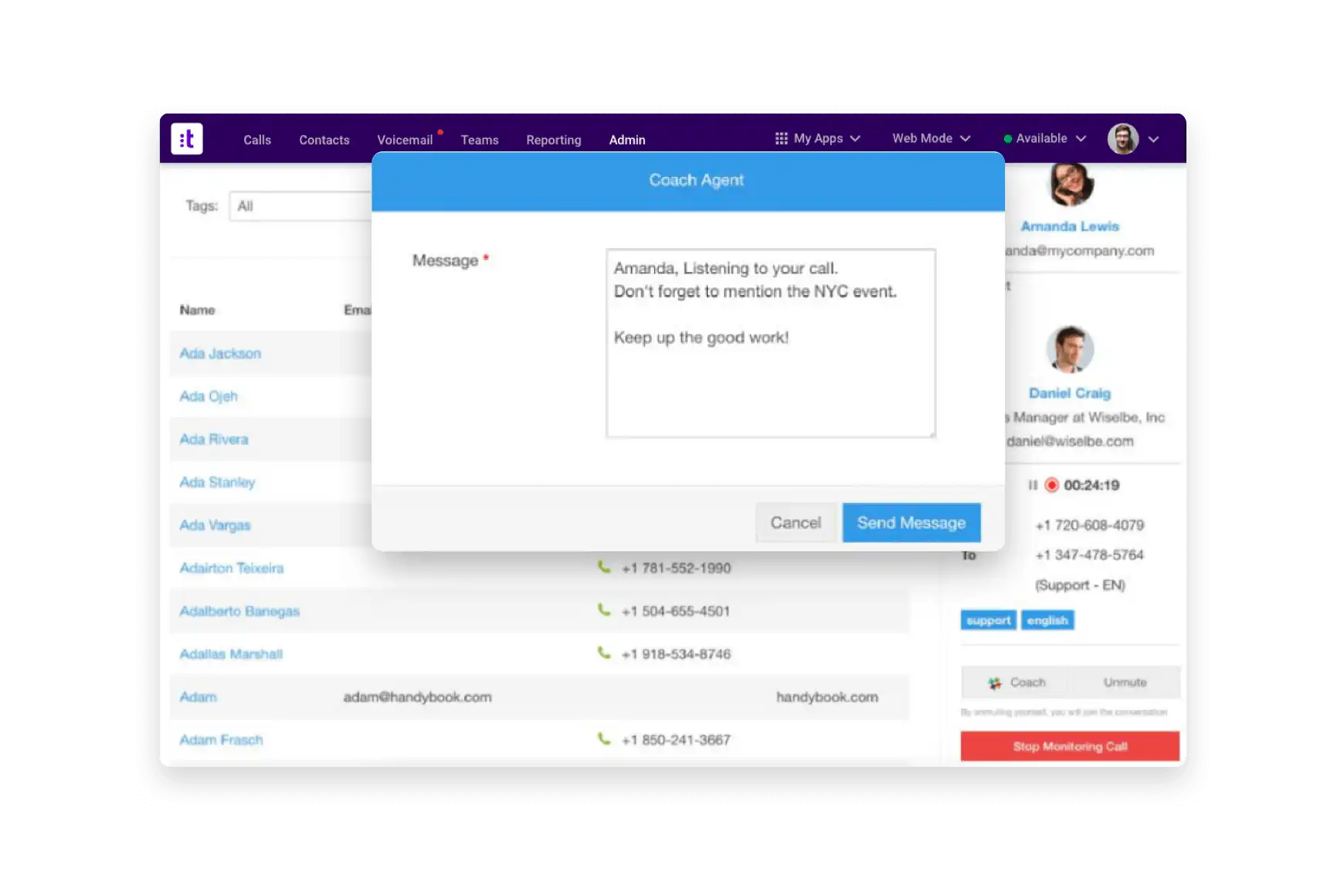 Seamless Support Agent Desktop