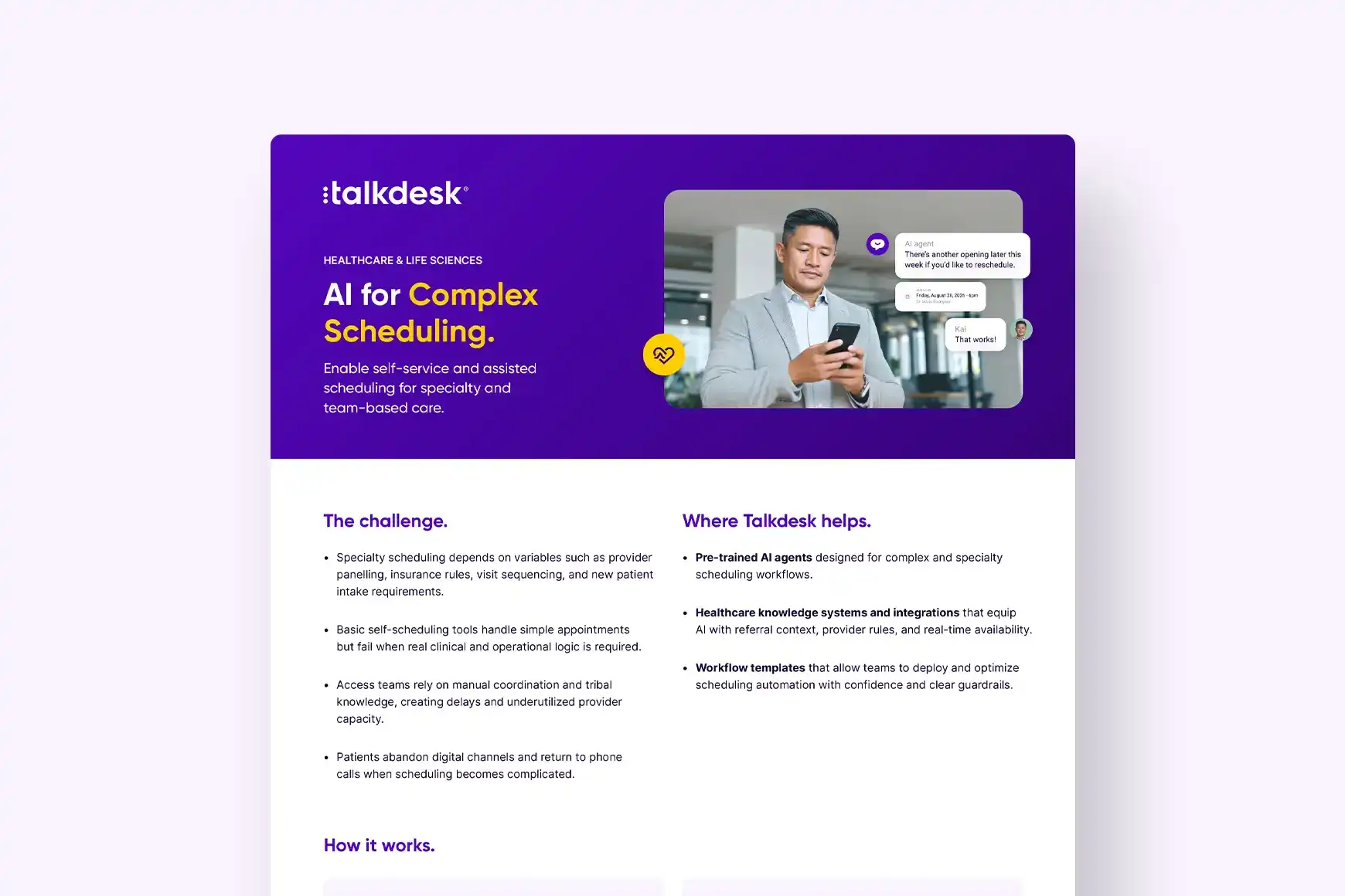AI for Complex Scheduling