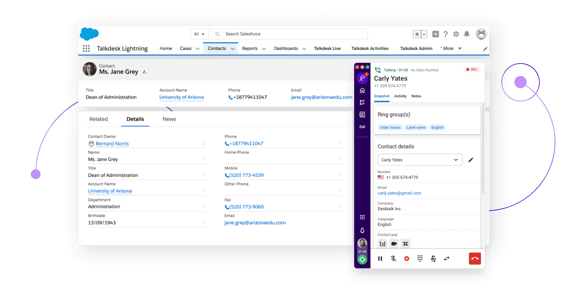 Talkdesk Salesforce Demo Page