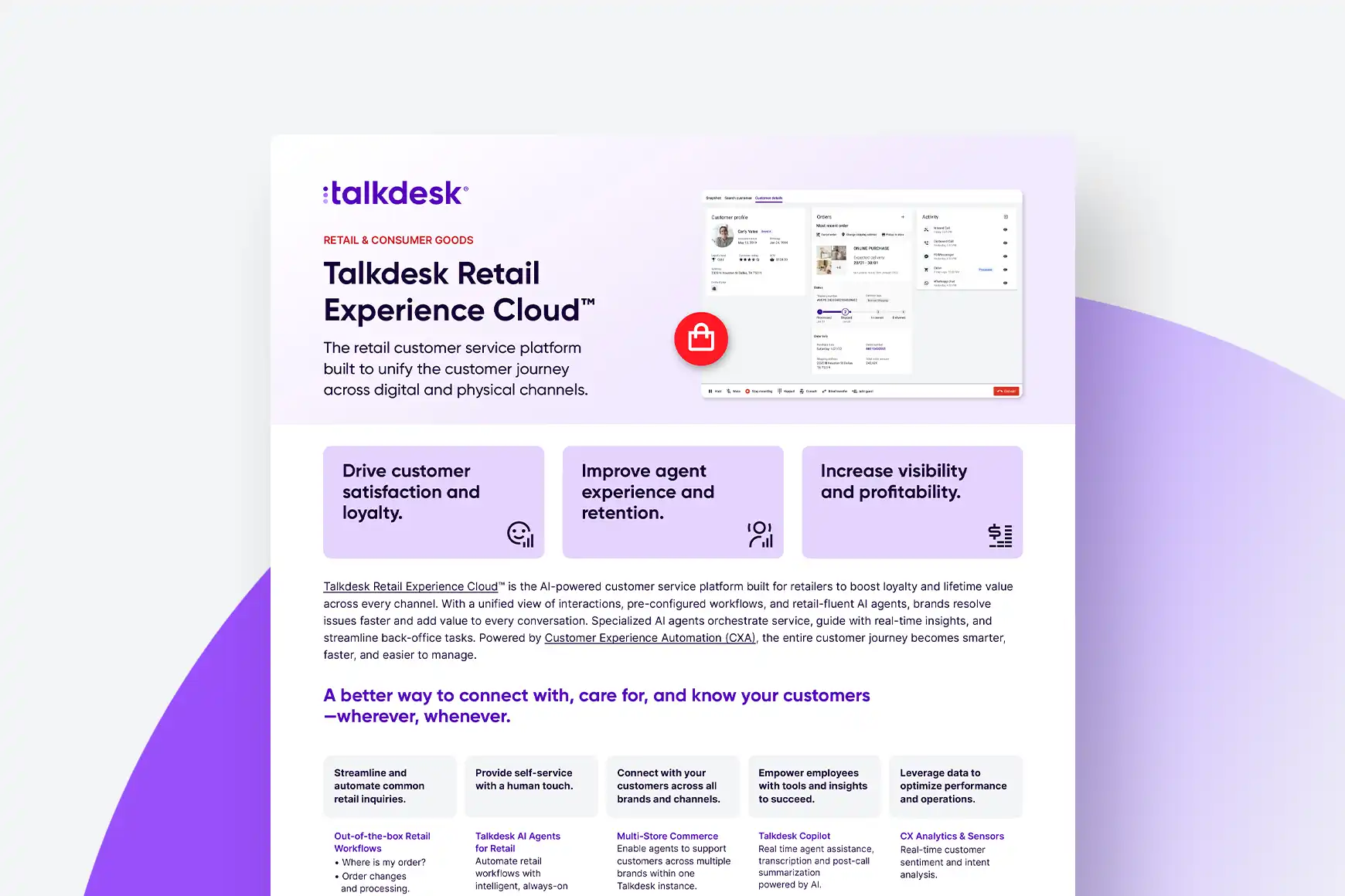 Talkdesk Retail Experience Cloud Update 1
