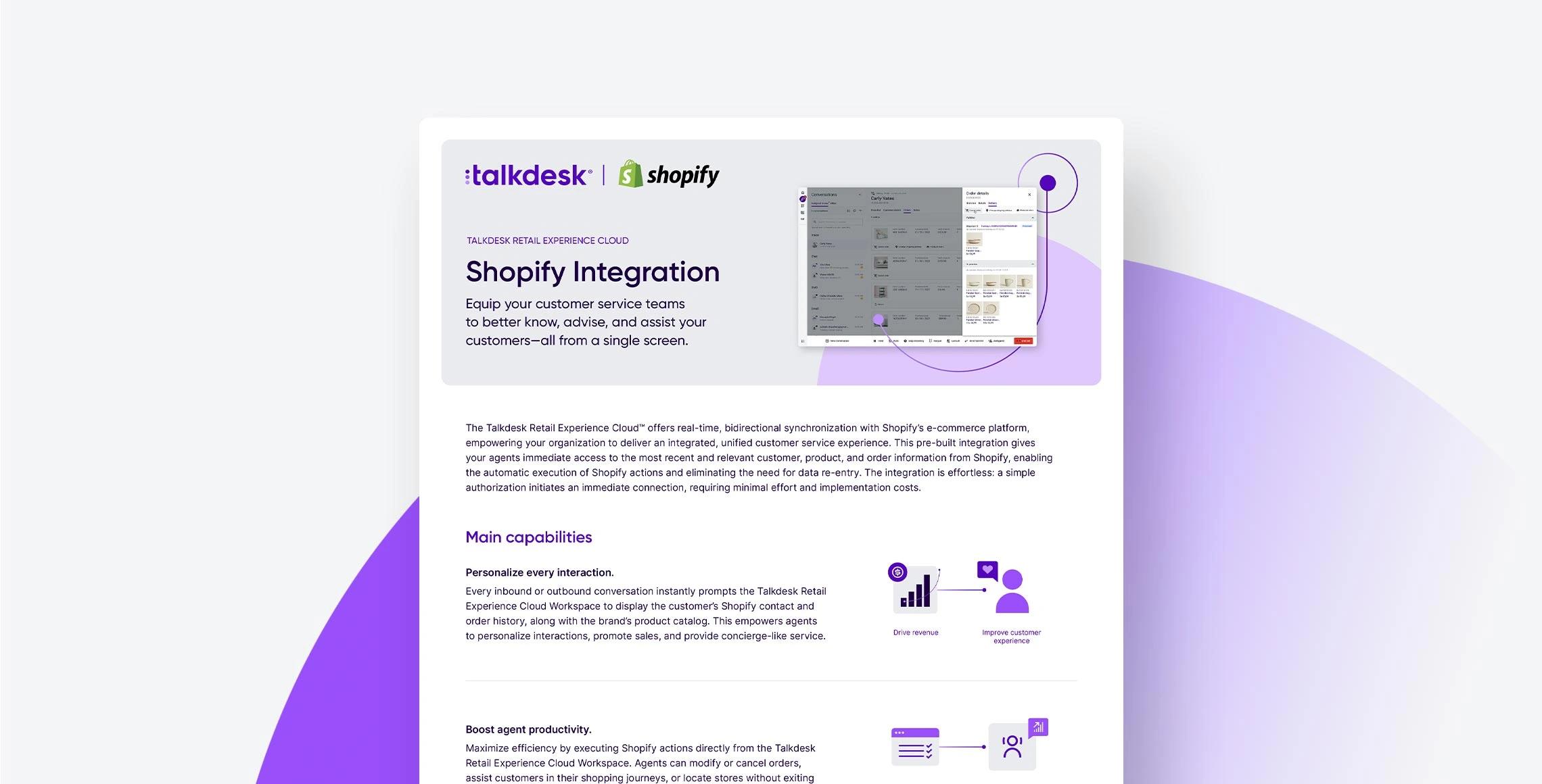Talkdesk Shopify Integration