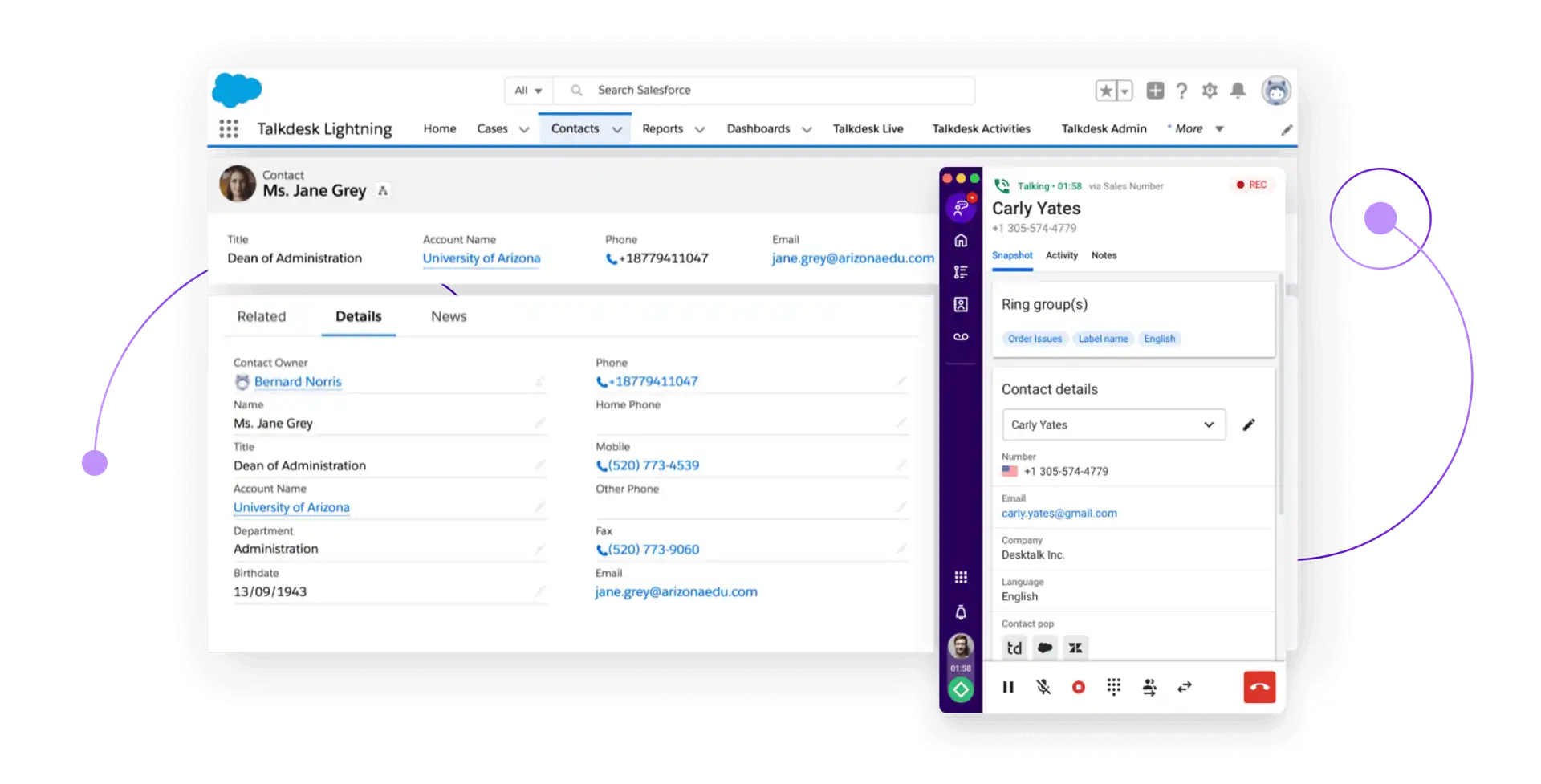 Talkdesk Salesforce Demo Page