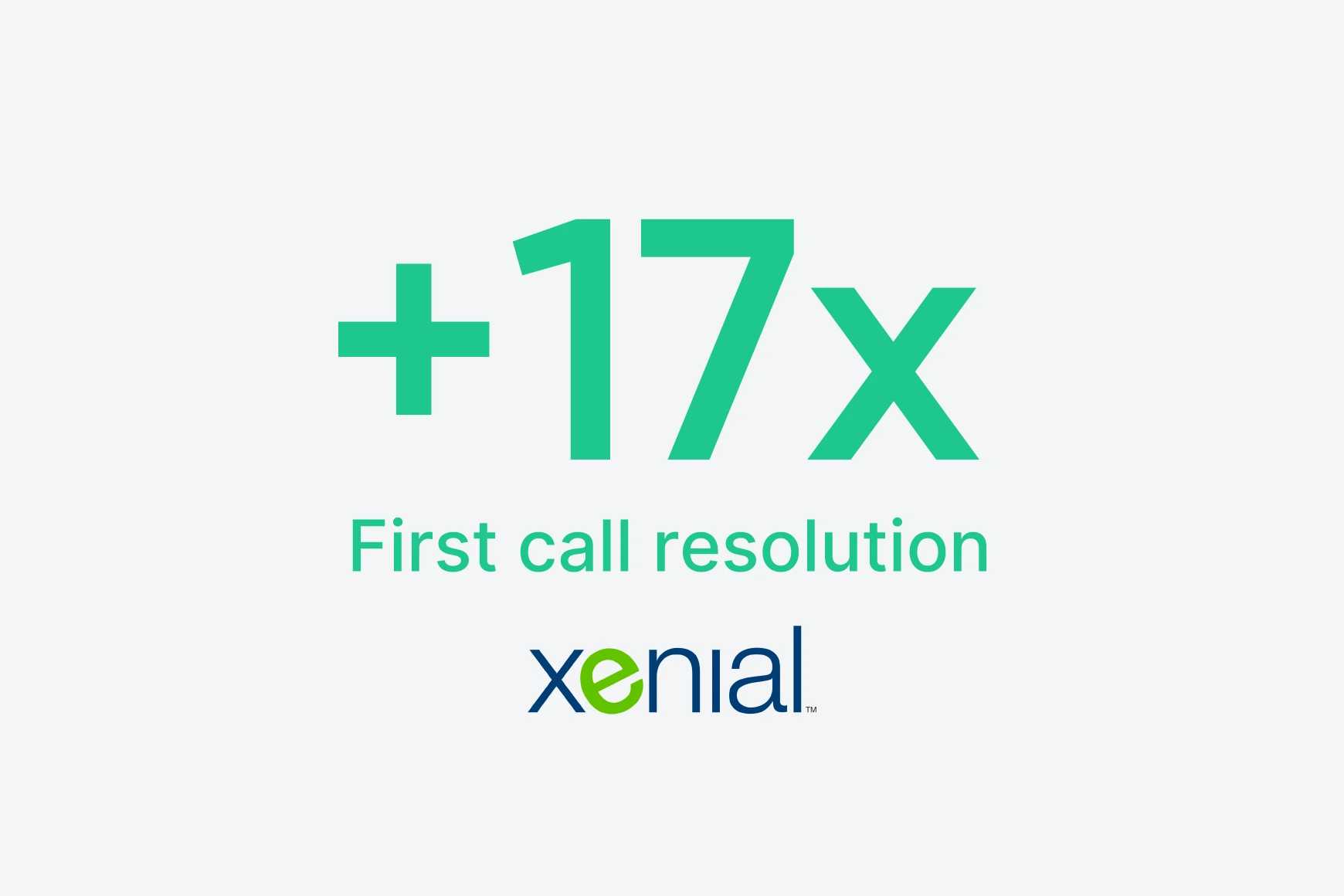 A Xenial aumentou a resolução na primeira chamada em 17x